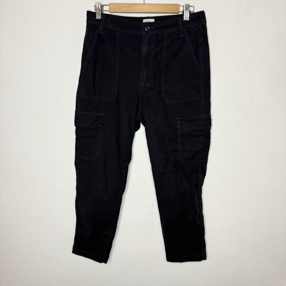 J.Crew Blue The New Straight Leg‎ Cargo Cotton Pants Navy Blue Women's 27